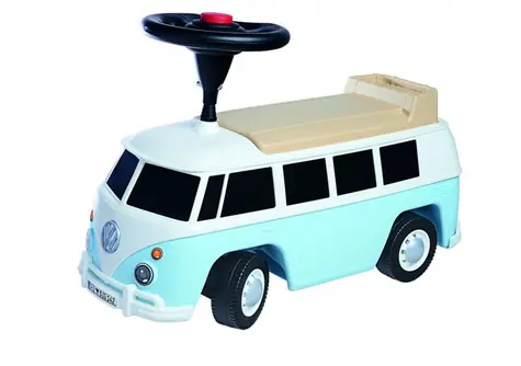 BIG Bobby Car Baby VW T1 modrá / Dětské odrážedlo / nosnost 50 kg / od 2 let