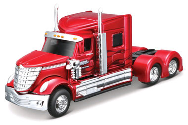 Maisto Design Custom Rigs - International Lone Star metal červená / měřítko 1:64 / od 8 let 