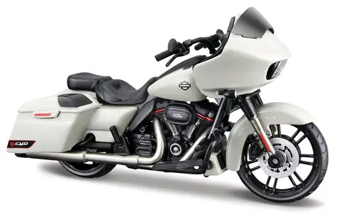 Maisto 2018 CVO Road Glide blister box šedo-bílá / měřítko 1:18 / od 3 let 