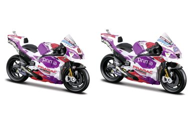 Maisto Ducati Pramac racing 2022 #5 JOHANN ZARCO, #89 JORGE MARTIN assort / měřítko 1:18 / od 3 let 