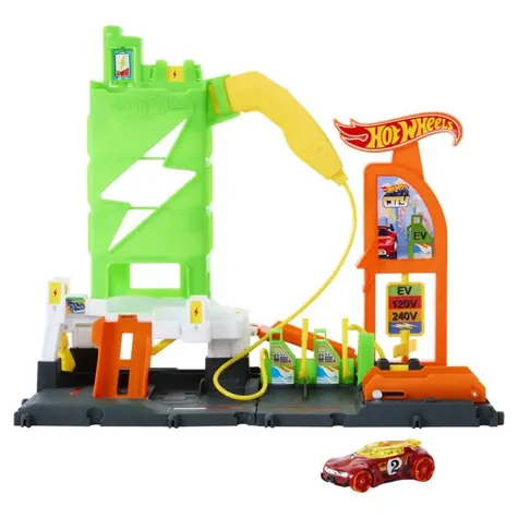 Mattel Hot Wheels City Super nabíjecí stanice / od 4 let