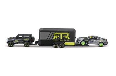 Maisto Design Team Haulers - 2021 Ford Bronco Car Trailer - 2015 Ford Mustang GT / měřítko 1:64 / od 8 let 