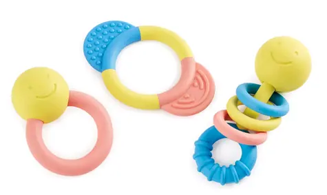 Hape ECO BABY - Sada chrastítek a kousátek / od 0 měsíců 