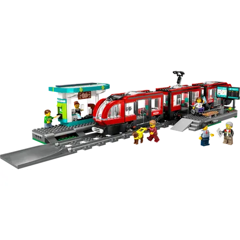 LEGO® City 60423 Tramvaj a zastávka v centru města / Počet dílků: 811 / od 7 let