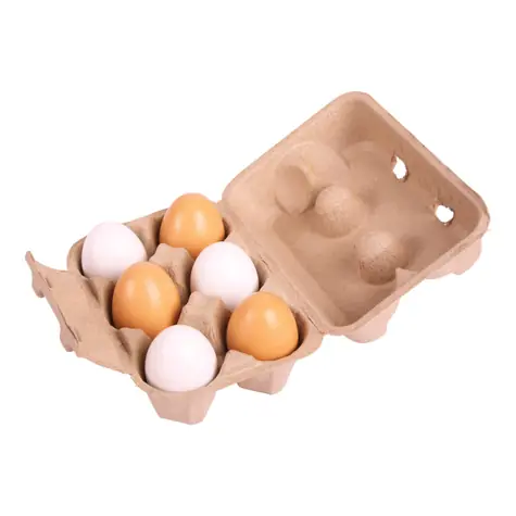 Bigjigs Toys Vajíčka v krabičce 6 ks / od 3 let