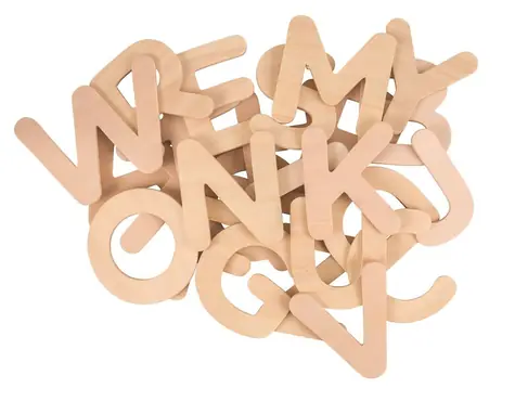 Bigjigs Toys Dřevěná abeceda velká písmena / od 3 let
