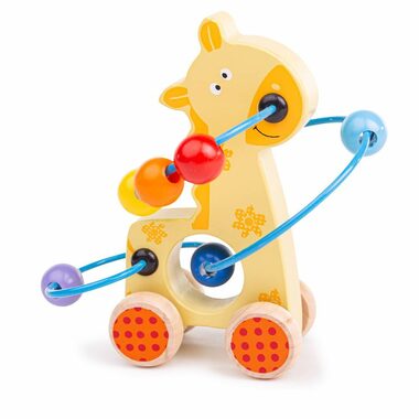Bigjigs Baby Labyrint na kolečkách žirafa / od 1 roku