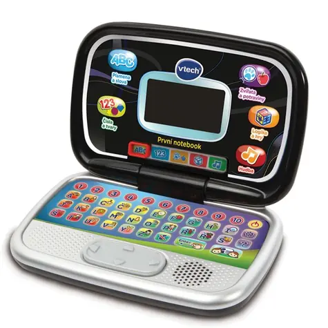 Vtech První notebook černá / CZ verze / od 3 let