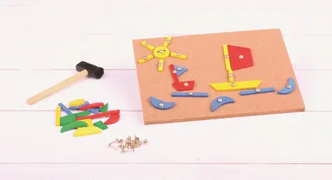 Bigjigs Toys Kreativní zatloukací hra / od 3 let
