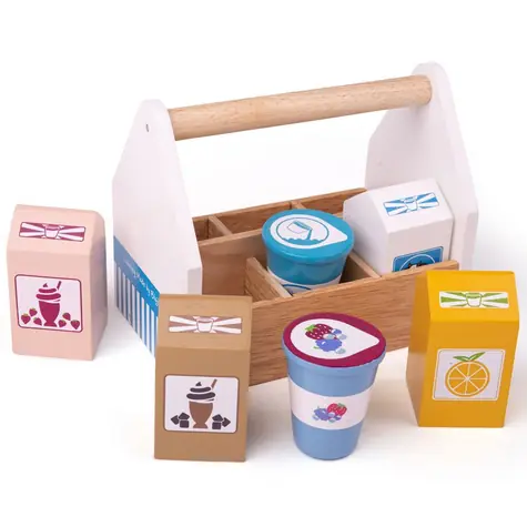 Bigjigs Toys Koktejlové výrobky v přenosné krabičce / od 3 let