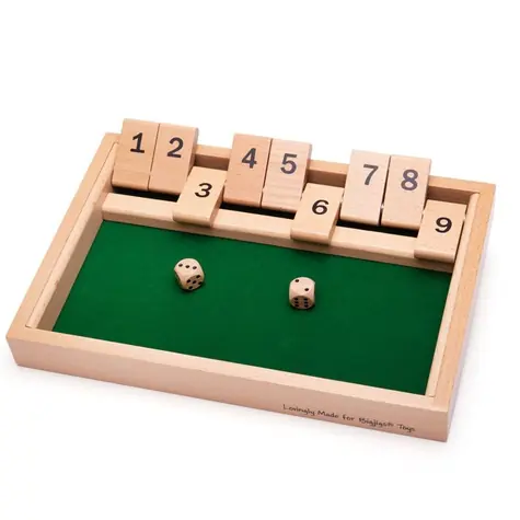 Bigjigs Toys Dřevěná hra Uzavřete kostky / od 3 let