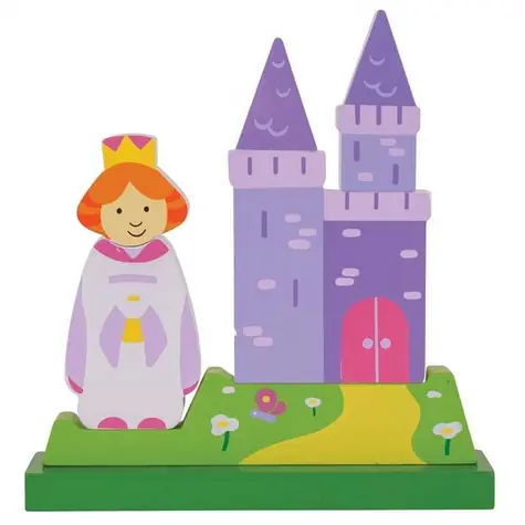 Bigjigs Toys Magnetické vertikální puzzle zámek / od 18 měsíců