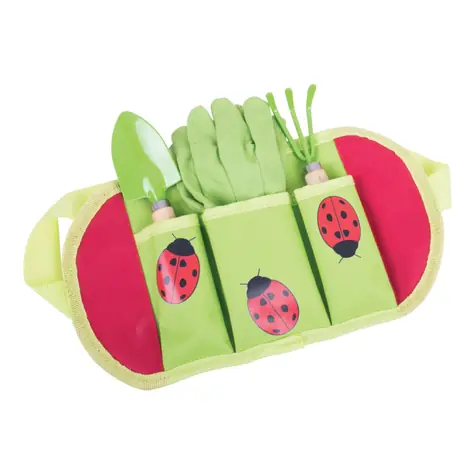Bigjigs Toys Zahradní nářadí Beruška / od 3 let