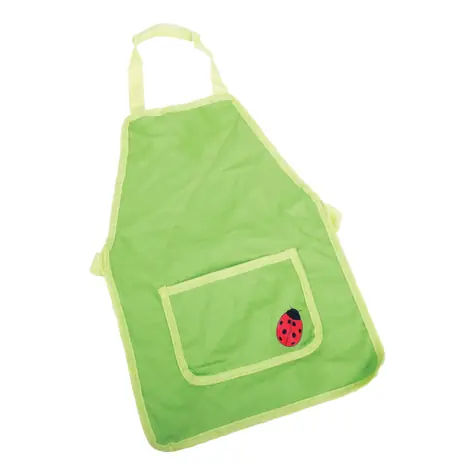 Bigjigs Toys Zahradní zástěra zelená s beruškou / od 3 let