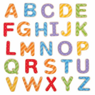 Bigjigs Toys Magnetická barevná abeceda (velká písmena) / od 3 let