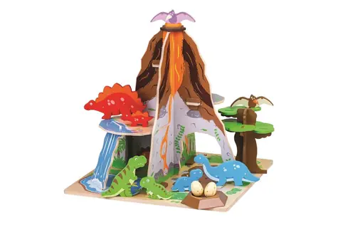 Bigjigs Toys Dinopark ostrov dinosaurů / od 3 let