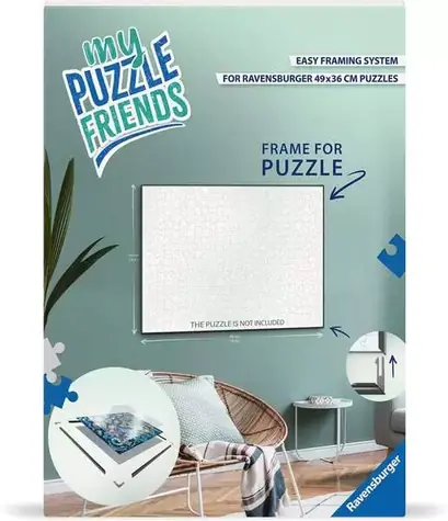 Ravensburger Rám na puzzle bílý 49 x 36 cm / od 12 let