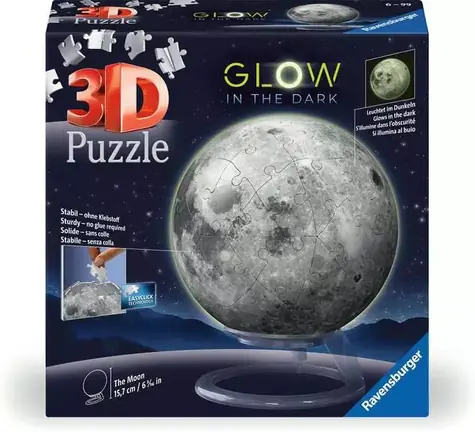 Ravensburger Puzzle-Ball Měsíc svítící ve tmě / 3D Puzzle / od 6 let