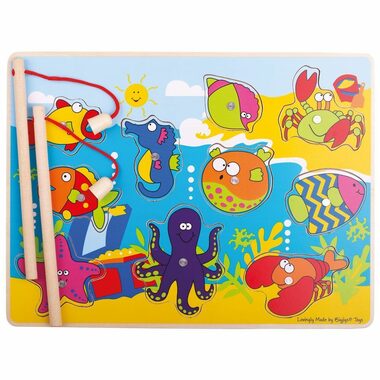 Bigjigs Toys Dřevěný mořský rybolov / od 18 měsíců