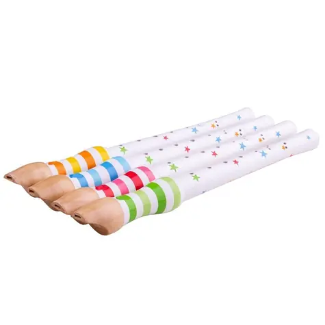Bigjigs Toys Dřevěná flétna 1ks zelená / od 3 let
