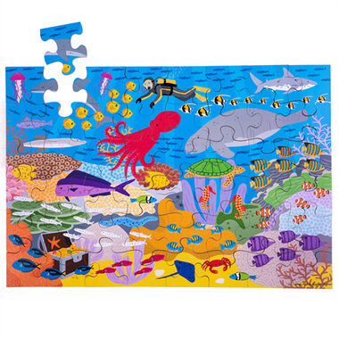 Bigjigs Toys Podlahové puzzle Podmořský svět / 48 dílků / od 3 let