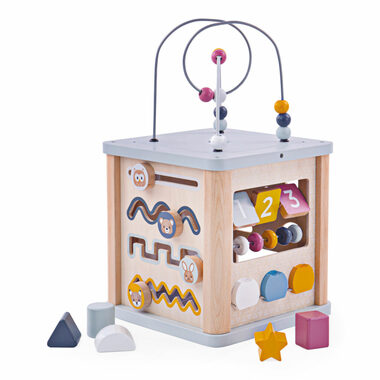 Bigjigs Baby Motorická aktivní kostka / od 12 měsíců