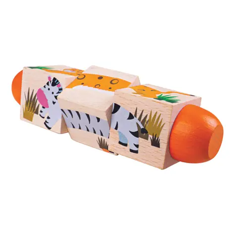 Bigjigs Toys Motorický válec život v džungli / od 18 měsíců