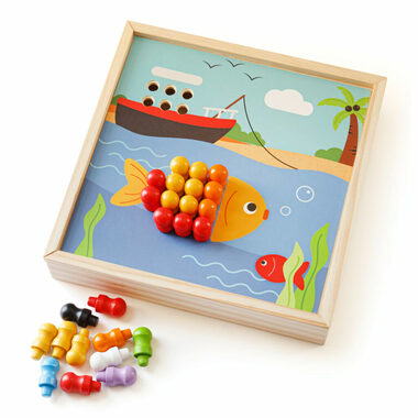 Bigjigs Toys Dřevěná mozaika Pláž / od 3 let