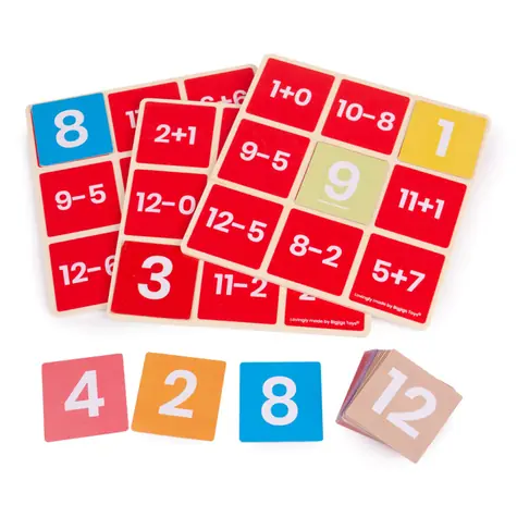 Bigjigs Toys Matematické bingo Sčítání a odčítání / od 3 let