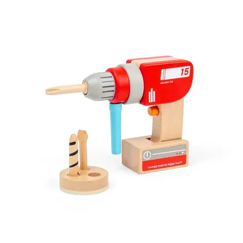 Bigjigs Toys Dřevěná vrtačka / od 3 let