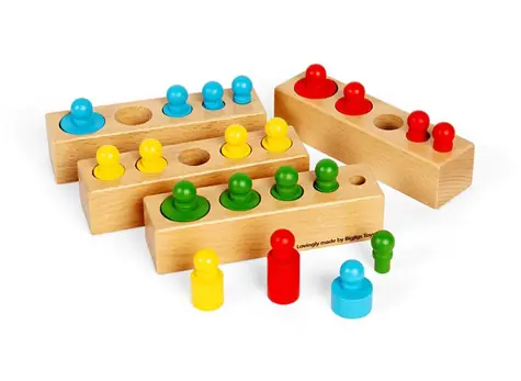 Bigjigs Toys Motorická vkládačka bloky 24 dílků / od 3 let