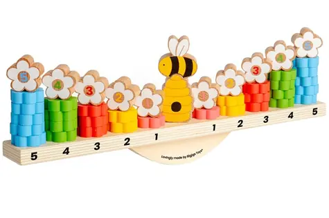 Bigjigs Toys Vyvažovací hra Včelky / od 3 let
