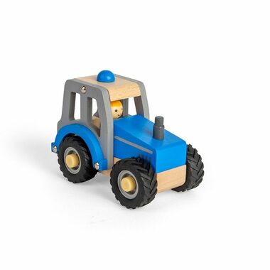 Bigjigs Toys Traktor modrý / od 12 měsíců