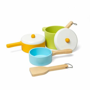 Bigjigs Toys Sada nádobí 7 dílů / od 18 měsíců