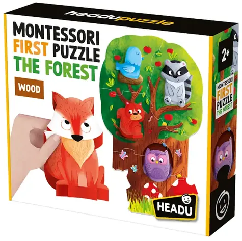 HEADU EN: Montessori Moje první puzzle - Les / od 2 let