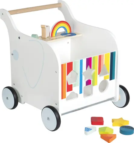 Small Foot Dřevěné chodítko Toy Box Slon / od 12 měsíců