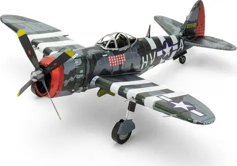 Metal Earth 3D Puzzle P-47 Thunderbolt / 48 dílků / od 14 let