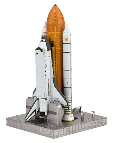 Metal Earth 3D Puzzle Space Shuttle Launch Kit / 63 dílků / od 14 let