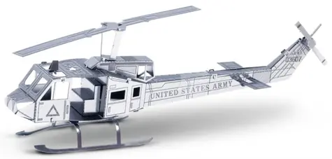 Metal Earth 3D Puzzle Vrtulník Bell UH-1 Huey / od 14 let