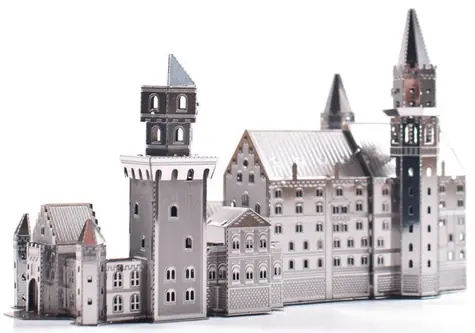 Metal Earth 3D Puzzle Zámek Neuschwanstein / 33 dílků / od 14 let