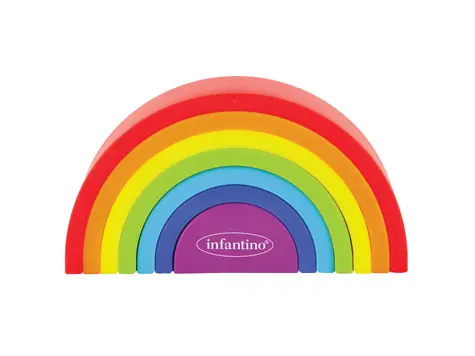 Infantino Skládačka duha Magic Rainbow / od 12 měsíců