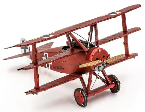 Metal Earth 3D Puzzle Trojplošník Fokker Dr. I / 47 dílků / od 14 let 