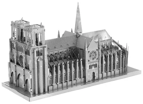Metal Earth 3D Puzzle Katedrála Notre-Dame / 75 dílků / od 14 let