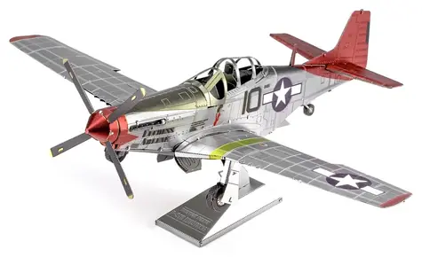 Metal Earth 3D Puzzle Tuskegee Airmen P-51D Mustang / 46 dílků / od 14 let