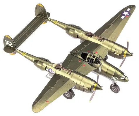 Metal Earth 3D Puzzle Lockheed Martin P-38 Lightning / 73 dílků / od 14 let