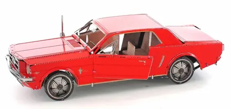 Metal Earth 3D Puzzle Ford Mustang 1965 (červený) / 36 dílků / od 14 let