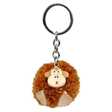 2Kids Toys Dřevěná klíčenka pompon Opice / od 3 let