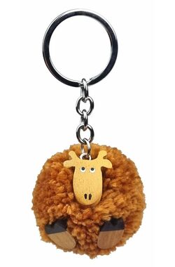 2Kids Toys Dřevěná klíčenka pompon Žirafa / od 3 let