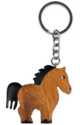 2Kids Toys Dřevěná klíčenka velká Kůň / od 3 let