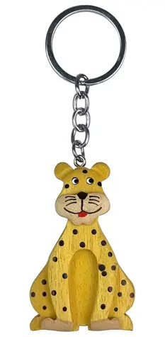 2Kids Toys Dřevěná klíčenka velká Leopard / od 3 let